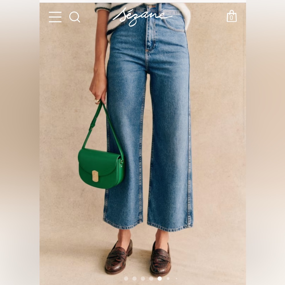 Sezane Andre Snakeskin Pattern Loafers